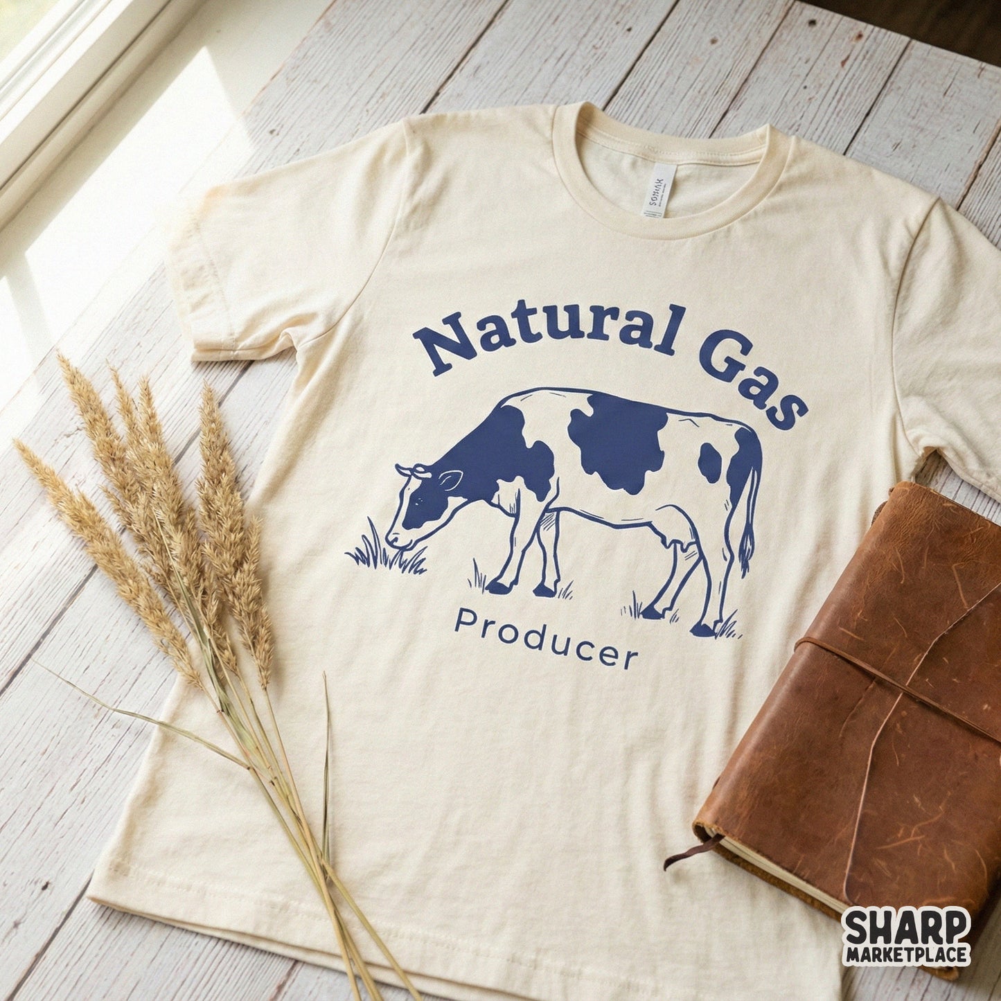 Natural Gas Producer PNG, Funny Cow PNG - 300 DPI Design for T-Shirt