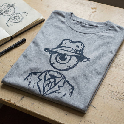 Eyeball in Suit PNG, Surreal Art Printable - 300 DPI Design for T-Shirt