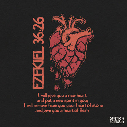 Ezekiel 36:26 Christian PNG Shirt, DTF Scripture Faith