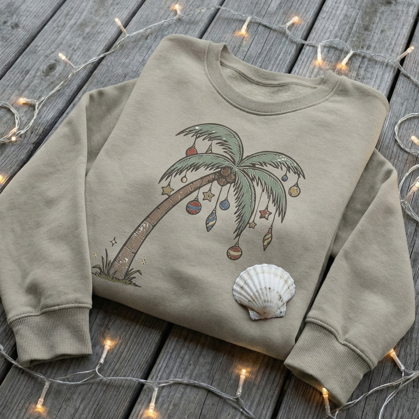 Christmas Palm Tree PNG, Tropical Holiday Clipart - 300 DPI Design for