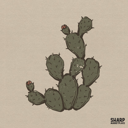 Prickly Pear Cactus Illustration, Western PNG For Trendy PNG - 300 DPI