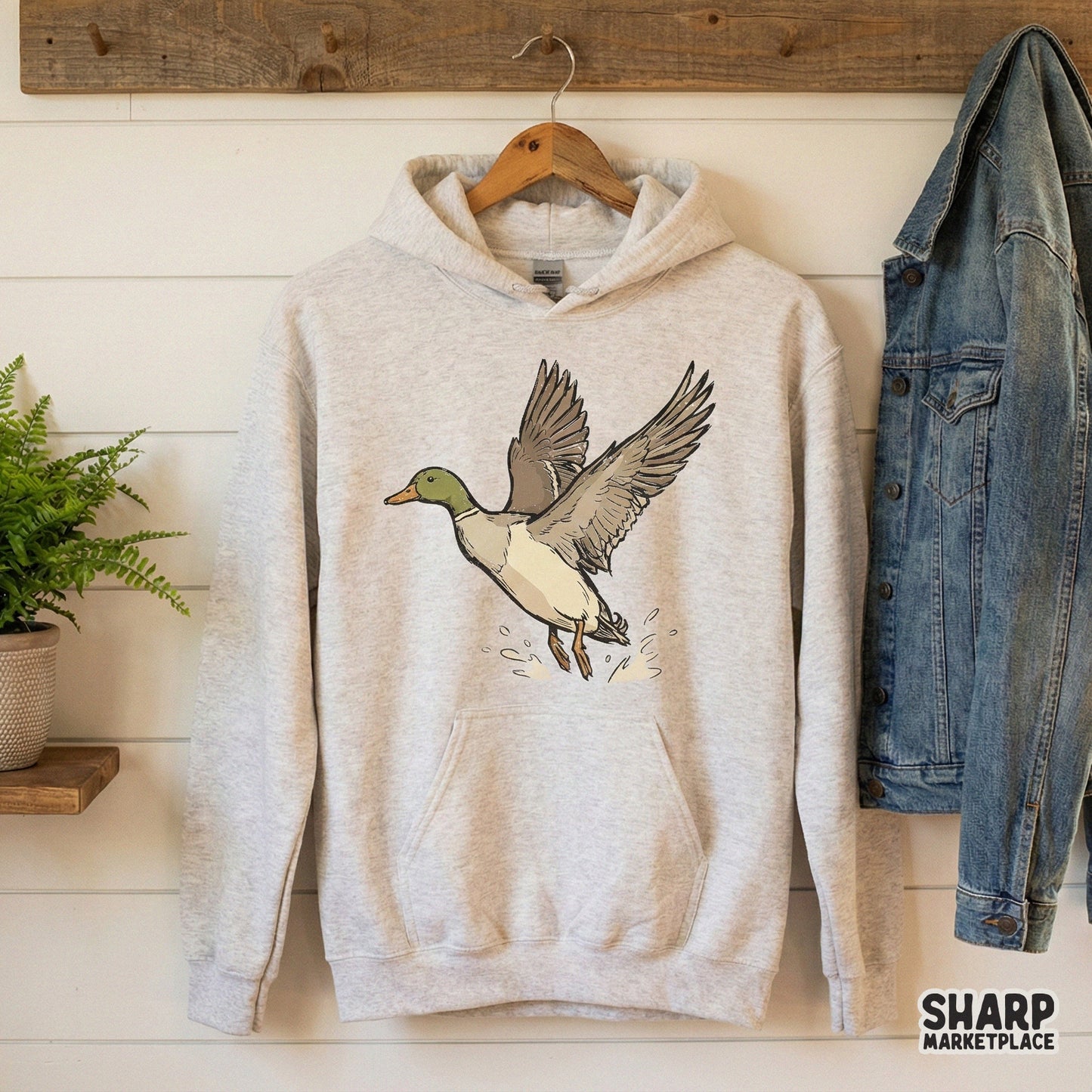 Flying Mallard Duck PNG, Waterfowl Art - 300 DPI Design for T-Shirt