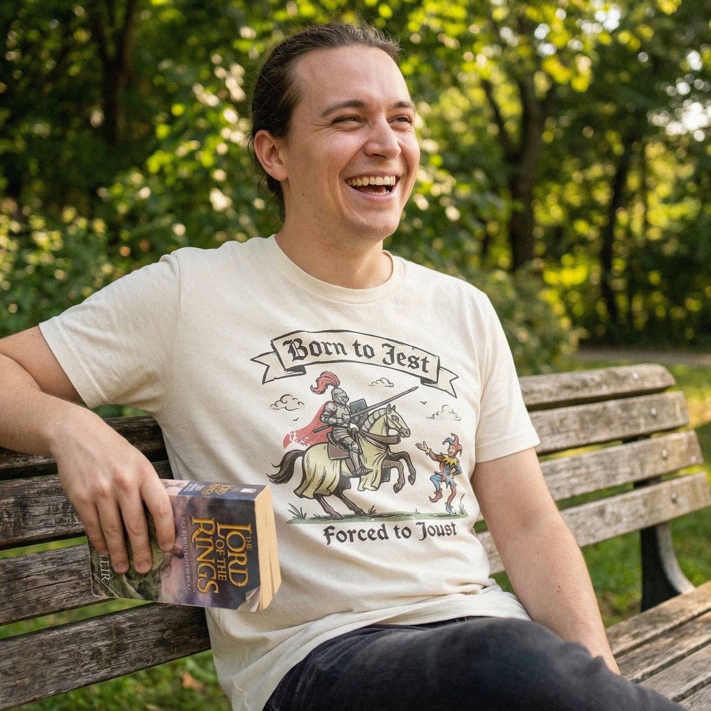 Born To Jest Forced To Joust PNG, Funny Medieval Shirt - 300 DPI Design