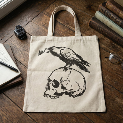Aaaa Skull PNG, Raven On Skull PNG - 300 DPI Design for T-Shirt