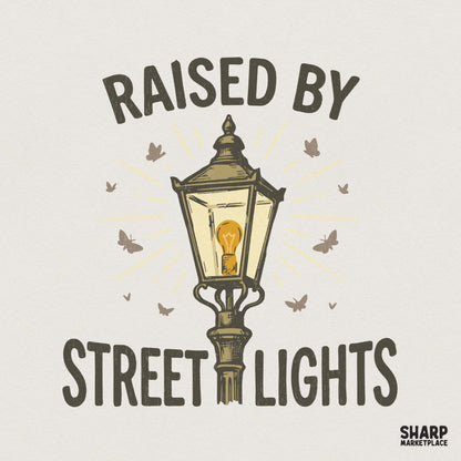 Raised By Street Lights PNG, Urban Streetwear Graphic - 300 DPI Design