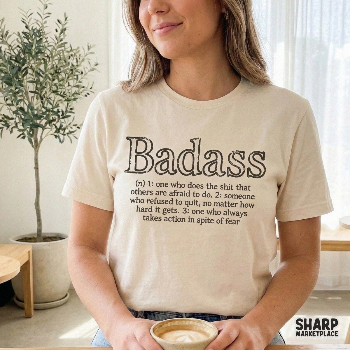 Motivational and edgy quote graphic in a dictionary layout, ideal for creating custom stickers, tumblers, and resilient-themed DIY gifts.