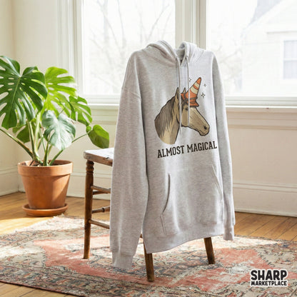 Almost Magical Horse PNG, Funny Unicorn Traffic Cone Art - 300 DPI Design