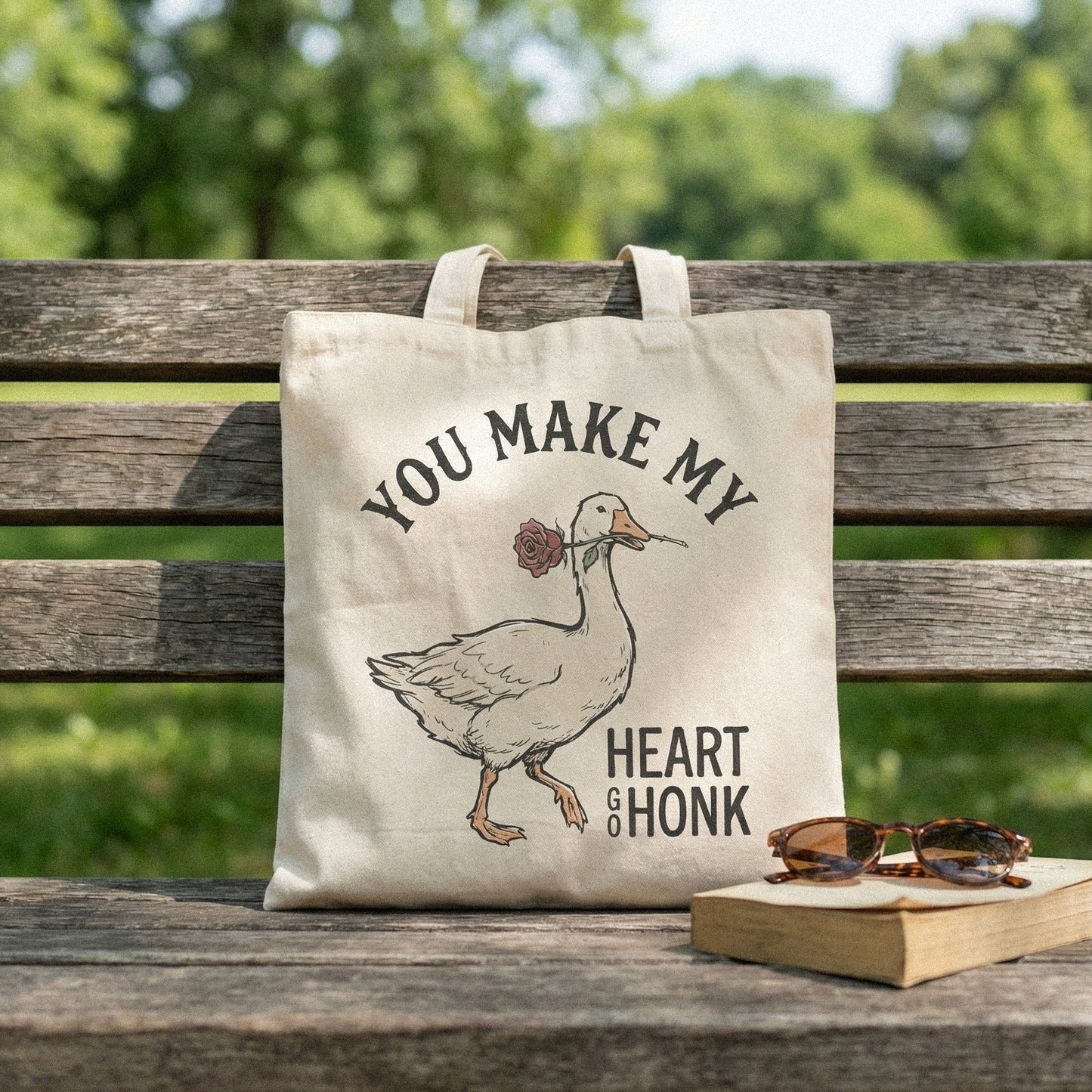 You Make My Heart Go Honk PNG, Funny Goose Valentine Digital Download -