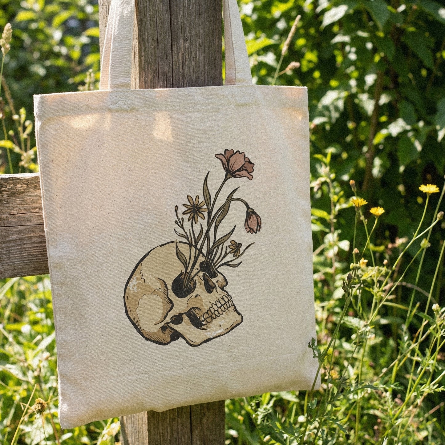 Floral Skull PNG, Boho Aesthetic Digital Download - 300 DPI Design for