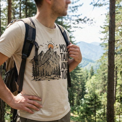 Mountain Adventure PNG Find Your Own Path, Forest Nature Shirt - 300 DPI