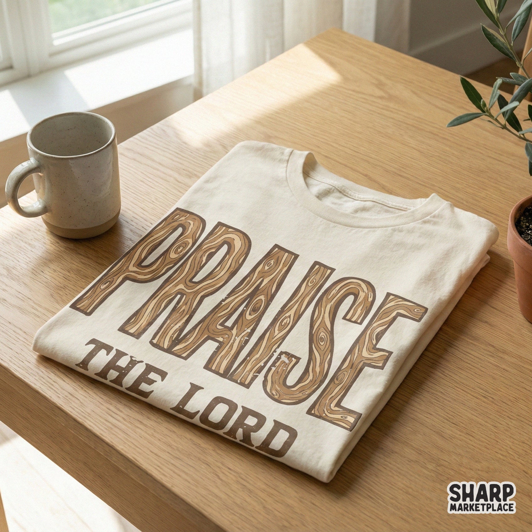 Praise The Lord PNG, Christian Digital Design - 300 DPI Design for T-Shirt