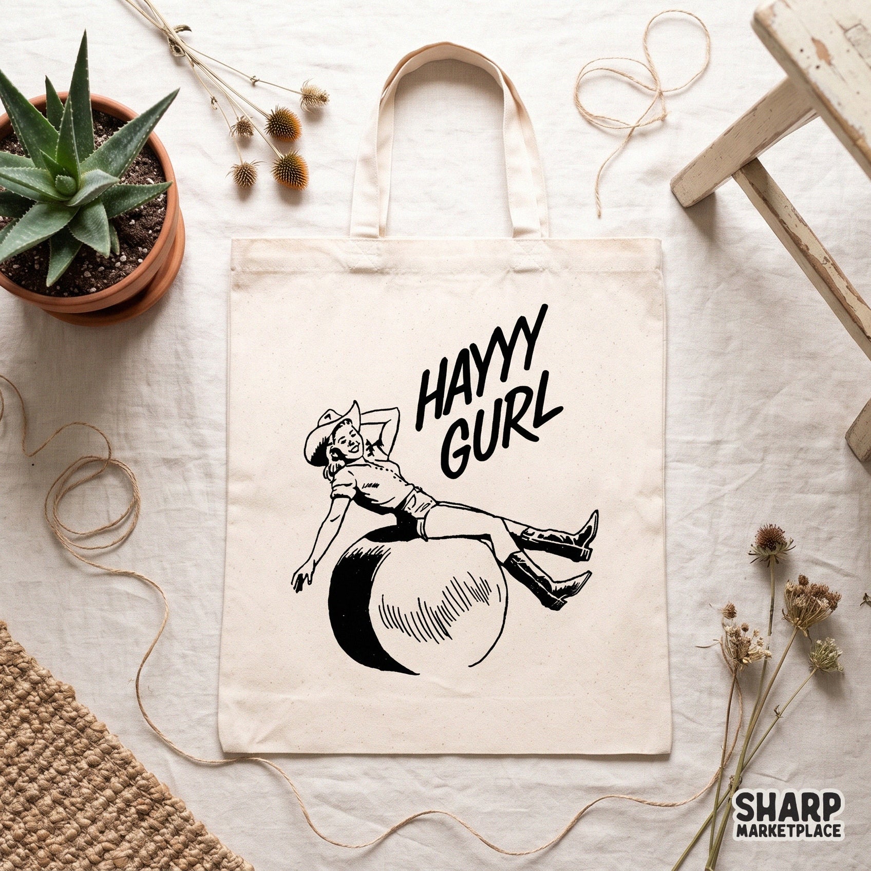 Vintage western cowgirl pinup with retro country humor for sublimation and trendy rodeo graphic t-shirt designs