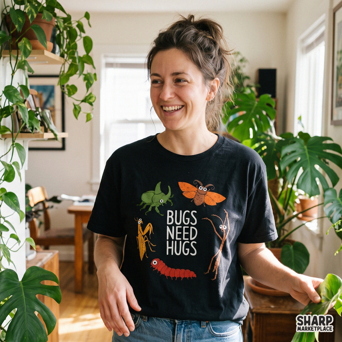 Bugs Need Hugs Funny PNG Sublimation Shirt, Cute Insects