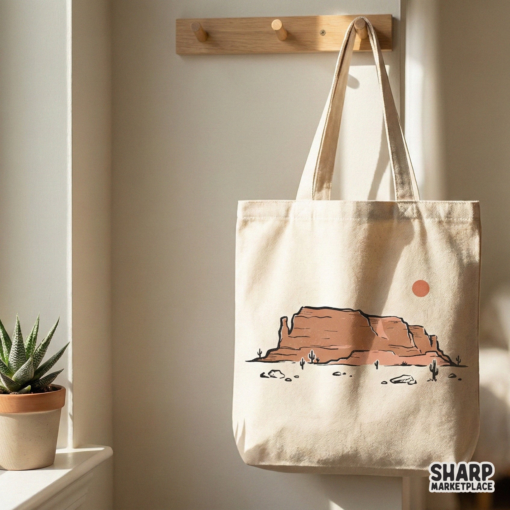 Desert Landscape Western PNG, Cactus Shirt Design - 300 DPI Design for