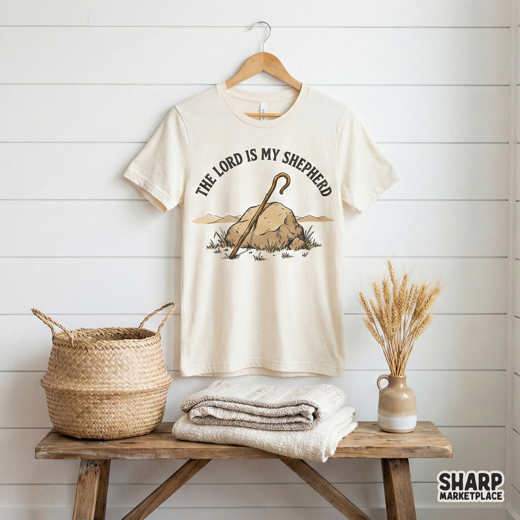 The Lord Is My Shepherd PNG, Christian Bible Verse Shirt - 300 DPI Design