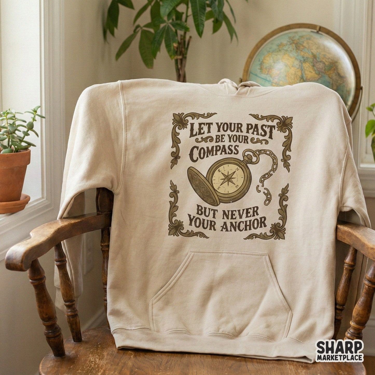 Let Your Past Be Your Compass but Never Your Anchor PNG, Motivational