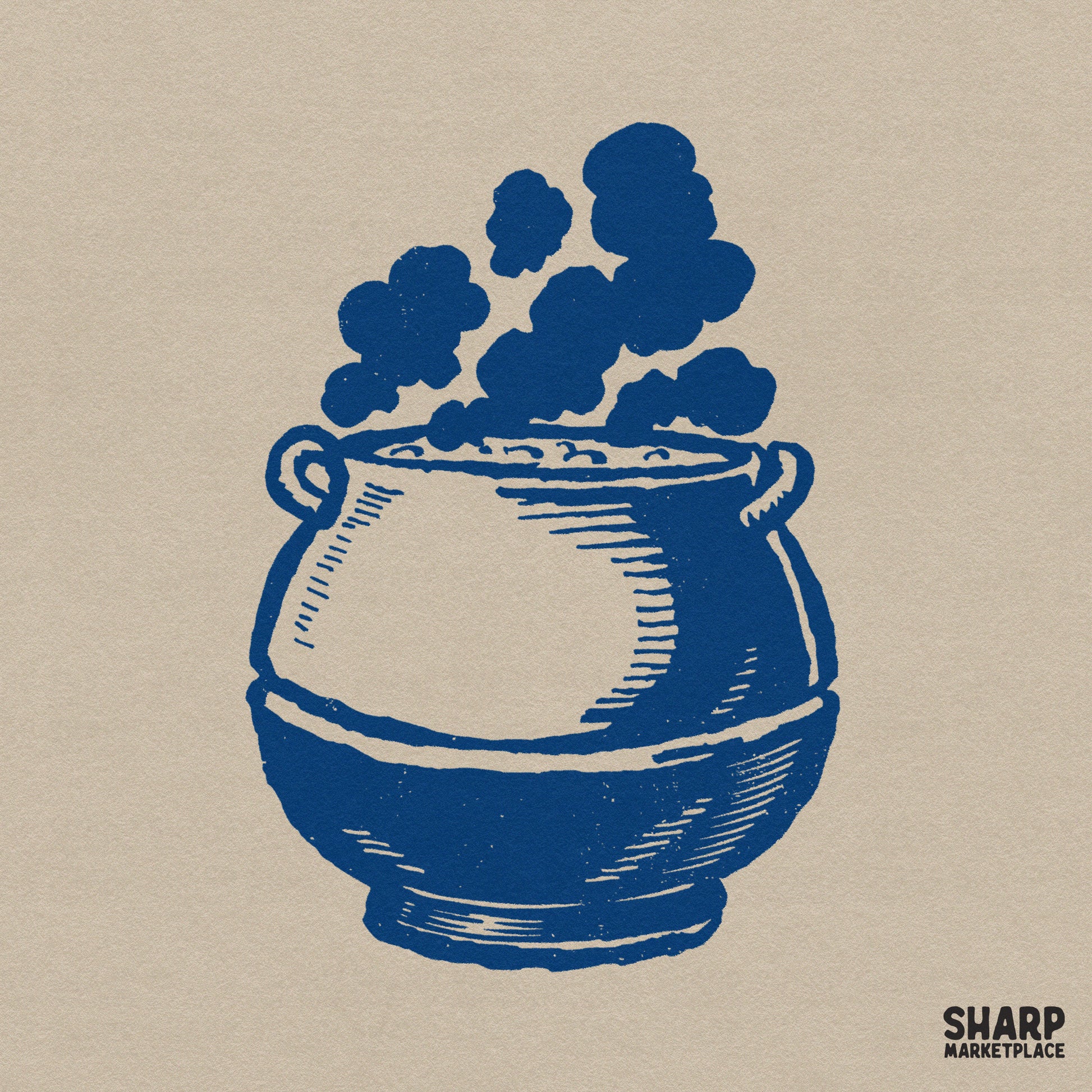 Retro witches brew boiling cauldron illustration for spooky season Halloween shirts and digital sublimation designs