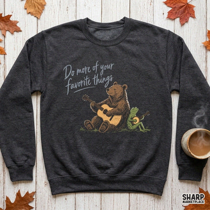 Retro country music bear PNG design for funny summer shirts and camping animal lovers