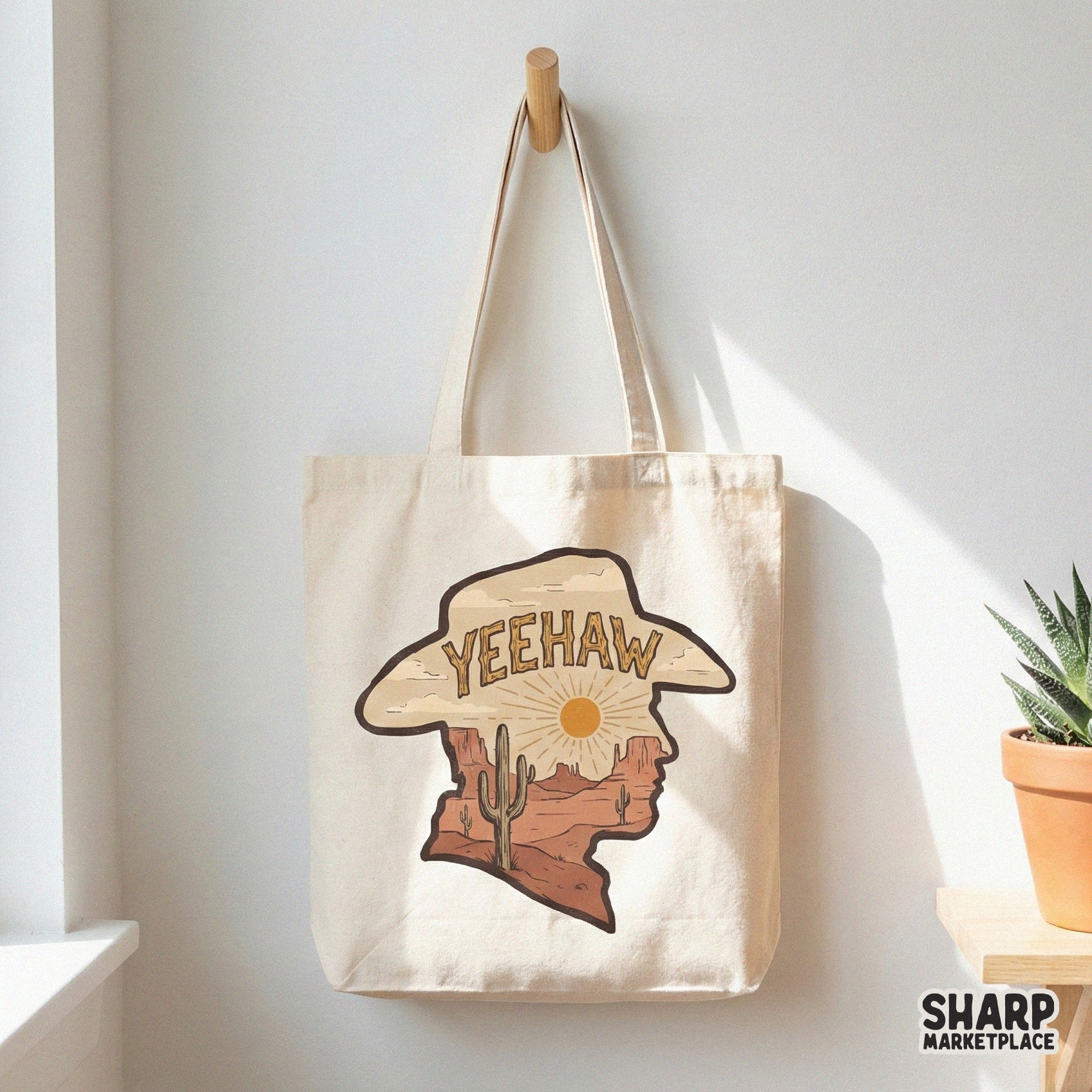 Yeehaw PNG, Western Desert Art - 300 DPI Design for T-Shirt