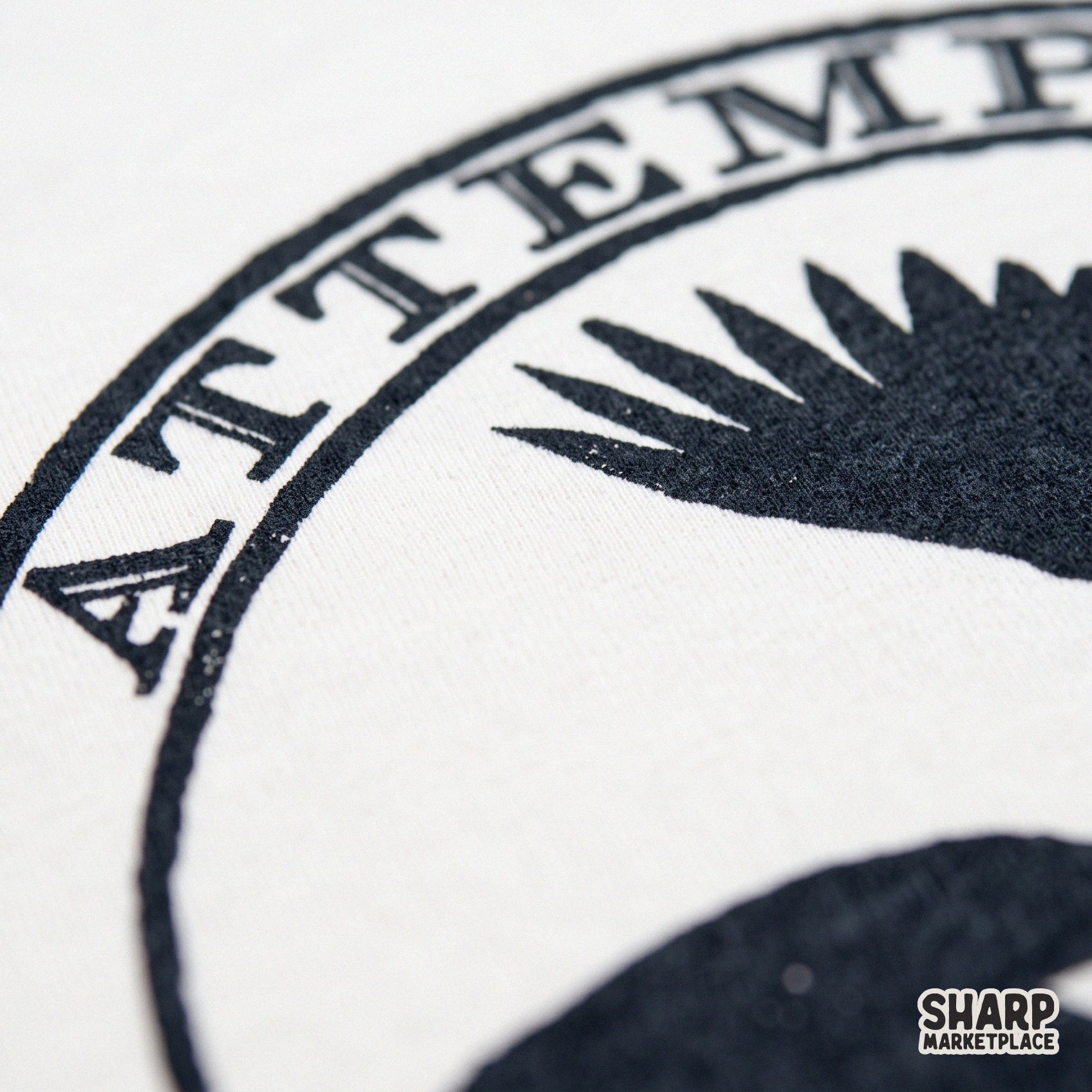 Sarcastic attempted murder raven stamp graphic with dark humor crow pun for retro sublimation t-shirt png designs