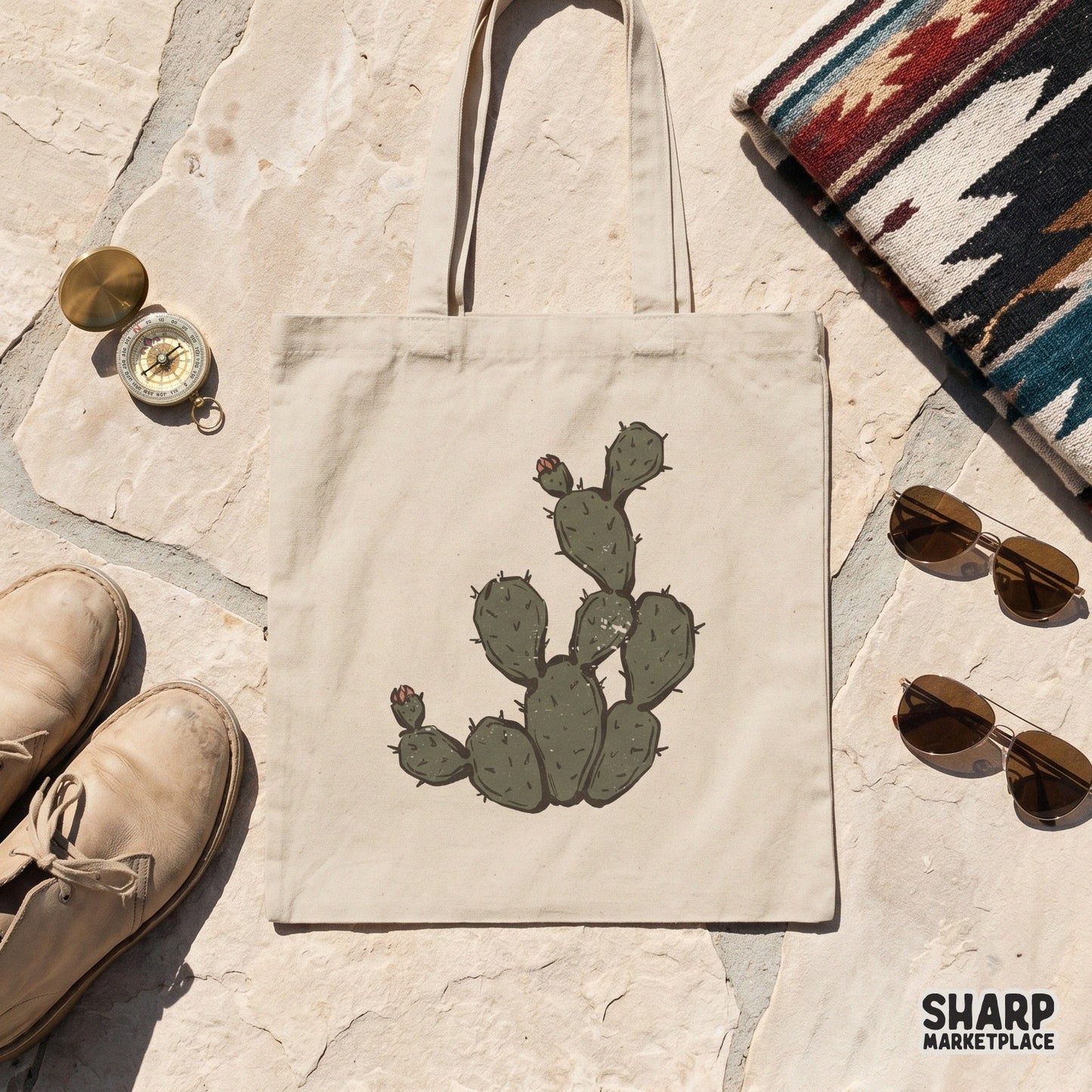 Prickly Pear Cactus Illustration, Western PNG For Trendy PNG - 300 DPI