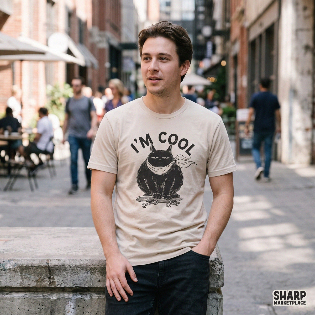 I'm Cool Chubby Black Cat Riding Skateboard, Popular