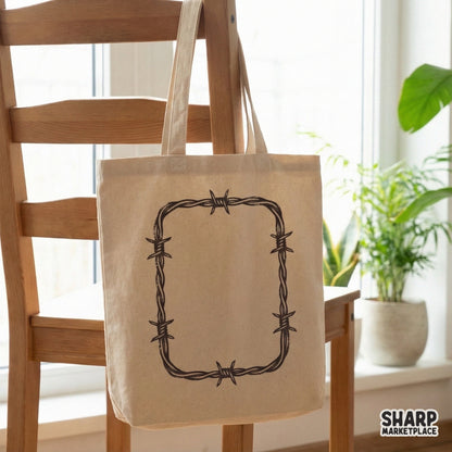 Versatile western-style barbed wire border graphic with a transparent background, suitable for stickers, printable crafts, and DIY apparel.