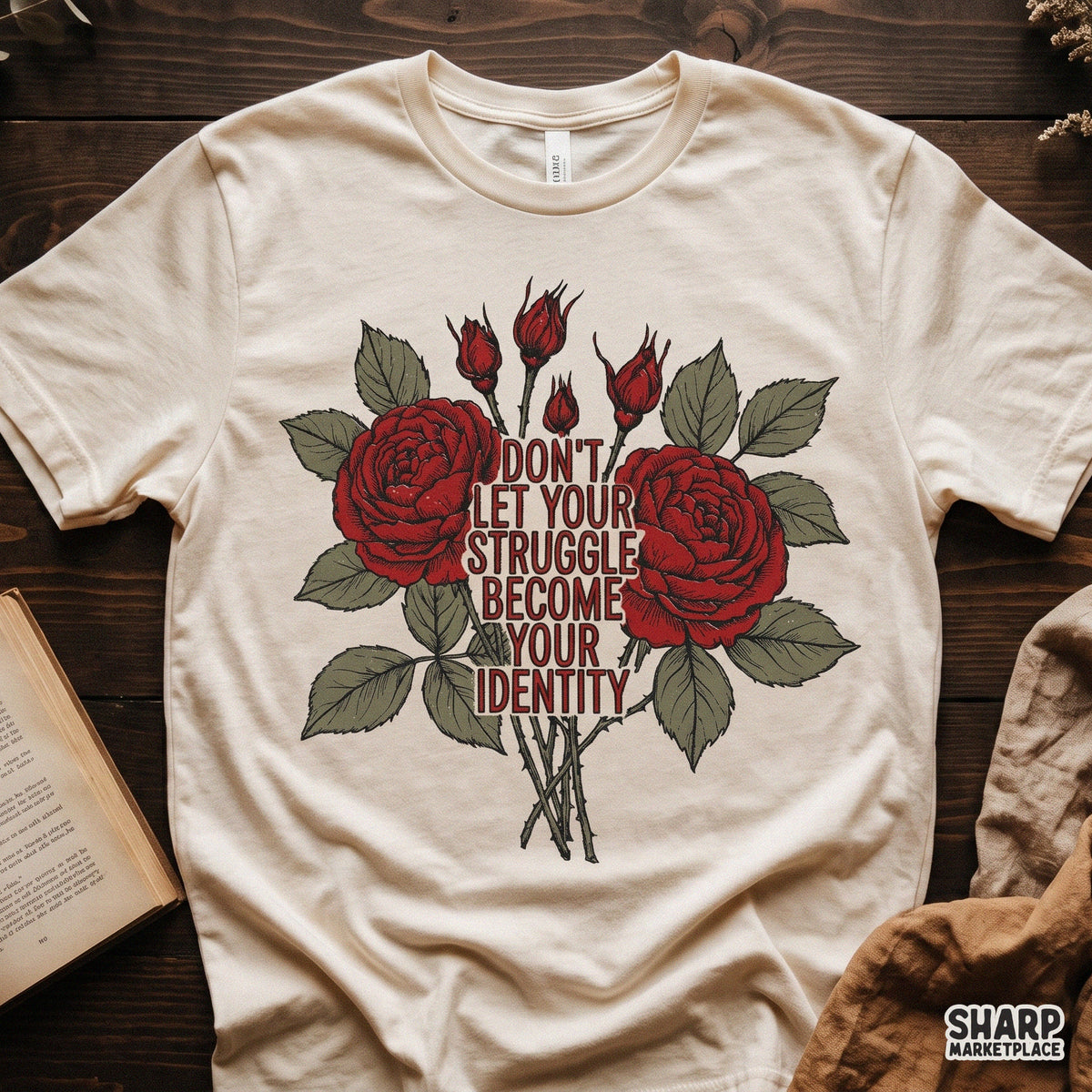 Don't Let Your Struggle Become Your Identity PNG, Vintage