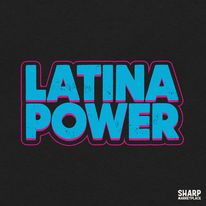 Latina Power Trendy Png, Hispanic Pride Shirt Png, Retro