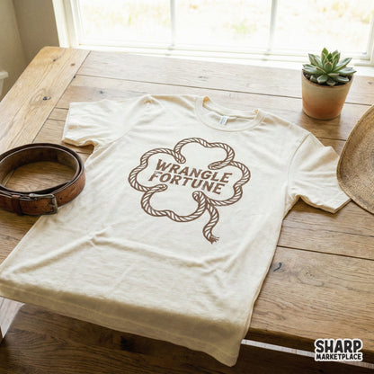 Wrangle Fortune PNG, Western Rope Shirt Design - 300 DPI Design for T-Shirt
