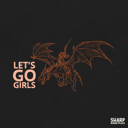 Trendy western cowgirl dragon rider graphic PNG design perfect for girls trip sublimation and shirts