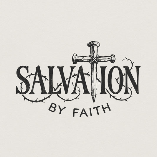 Salvation By Faith PNG, Christian Shirt Design - 300 DPI Design for T-Shirt