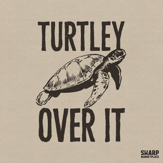 Funny sarcastic sea turtle meme shirt design with beach sublimation graphics for summer apparel