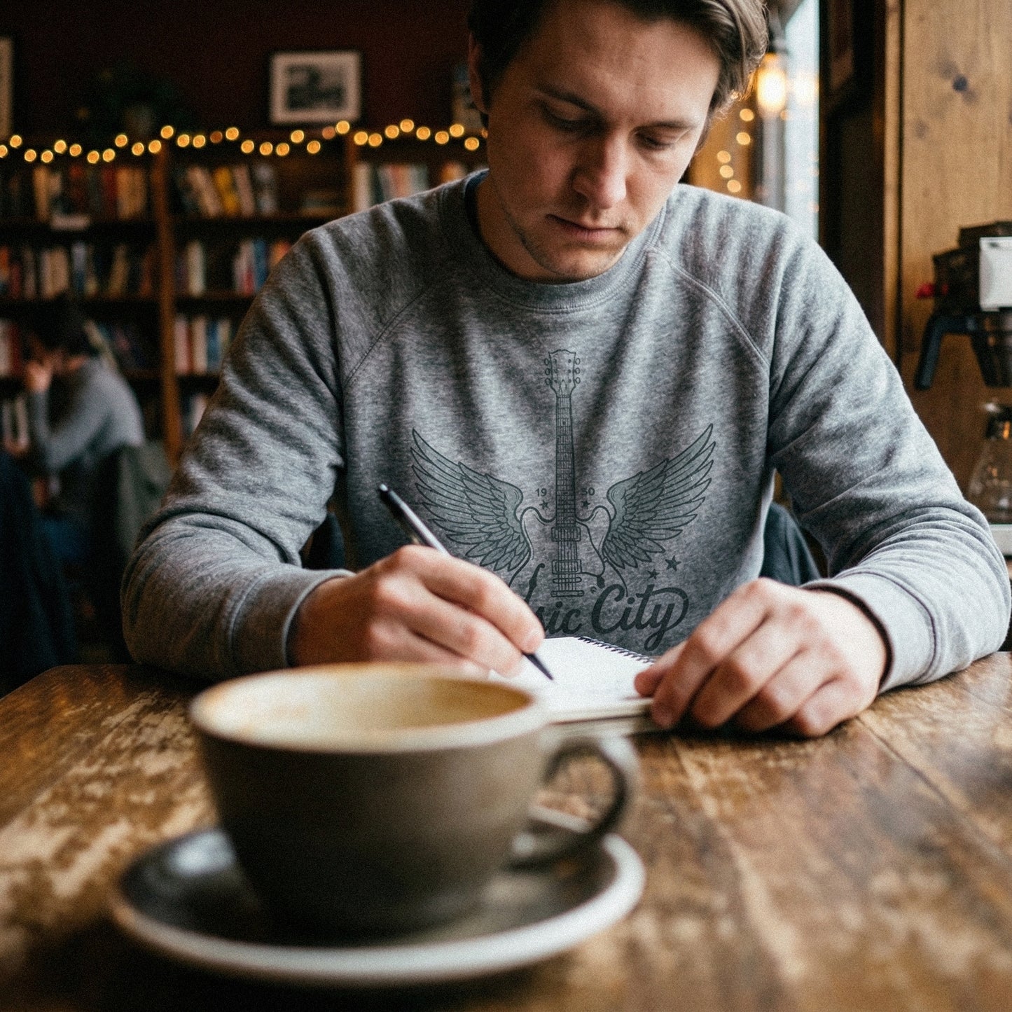 Music City PNG, Nashville Winged Guitar Digital Art - 300 DPI Design for