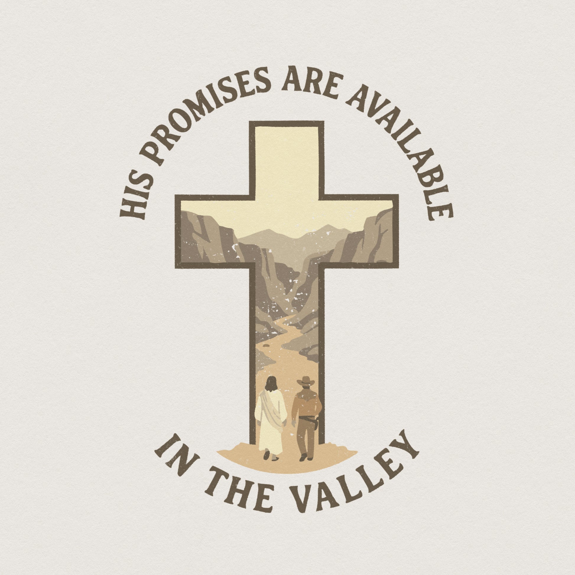 His Promises Are Available In The Valley PNG, Inspirational Christian