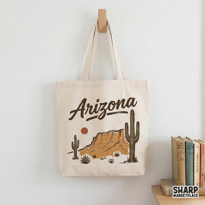 Retro southwest desert design with a mesa and cactus silhouette, suitable for sublimation transfers, tumblers, and trendy western clothing.