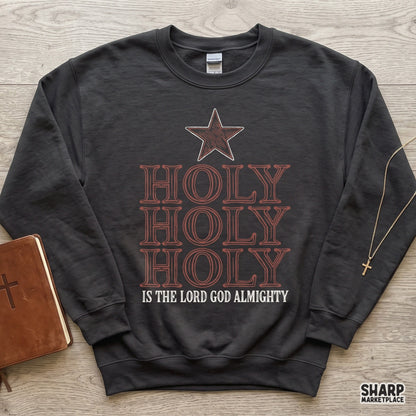 Vintage Holy Holy Holy Christian typography design with star for faith shirt sublimation