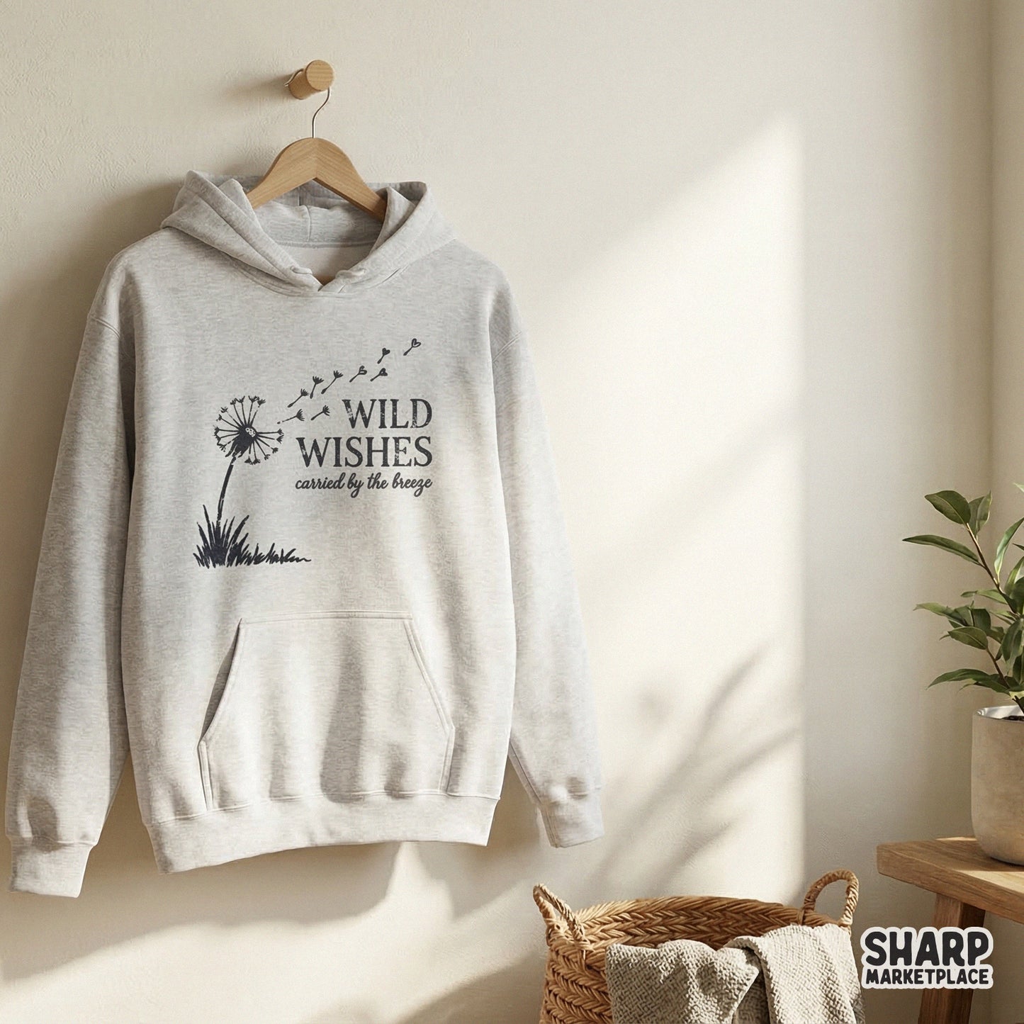 Wild Wishes PNG Design, Dandelion Breeze Digital Download - 300 DPI