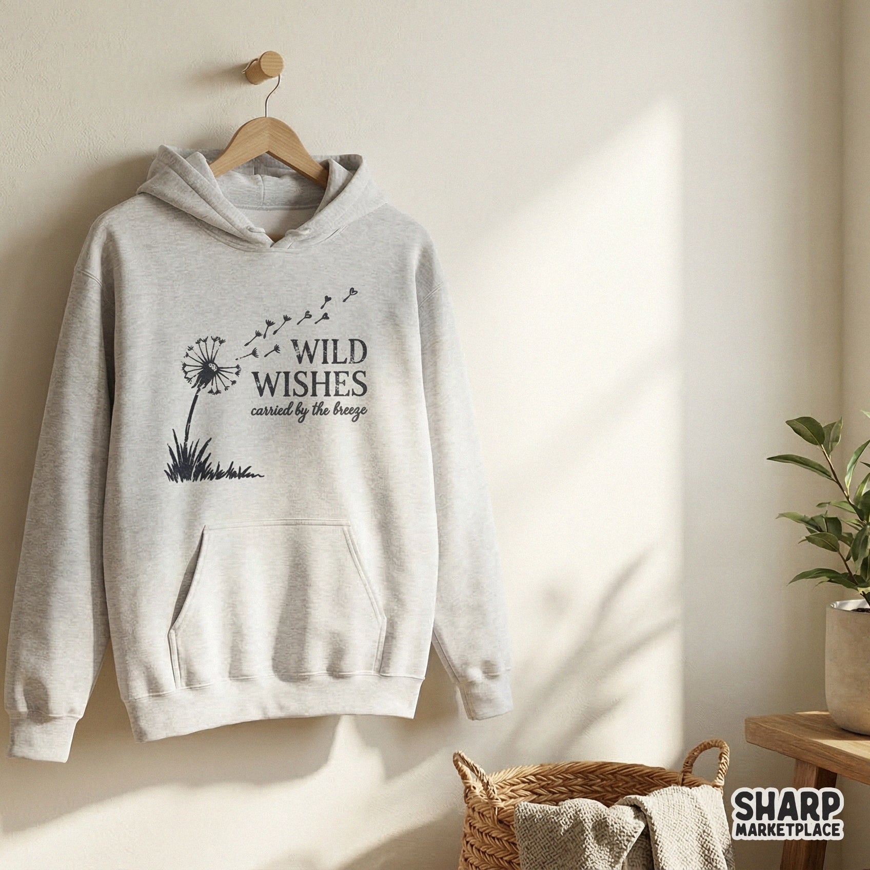 Wild Wishes PNG Design, Dandelion Breeze Digital Download - 300 DPI