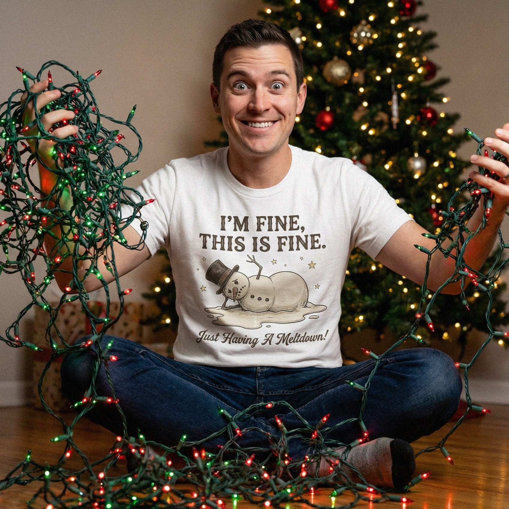 I’m Fine This Is Fine PNG, Just Having A Meltdown - 300 DPI Design for