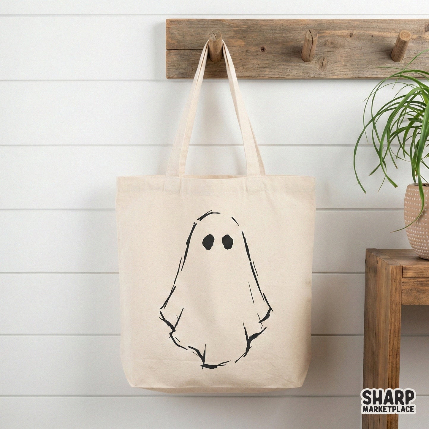Simple Ghost PNG, Minimalist Halloween Spirit - 300 DPI Design for T-Shirt