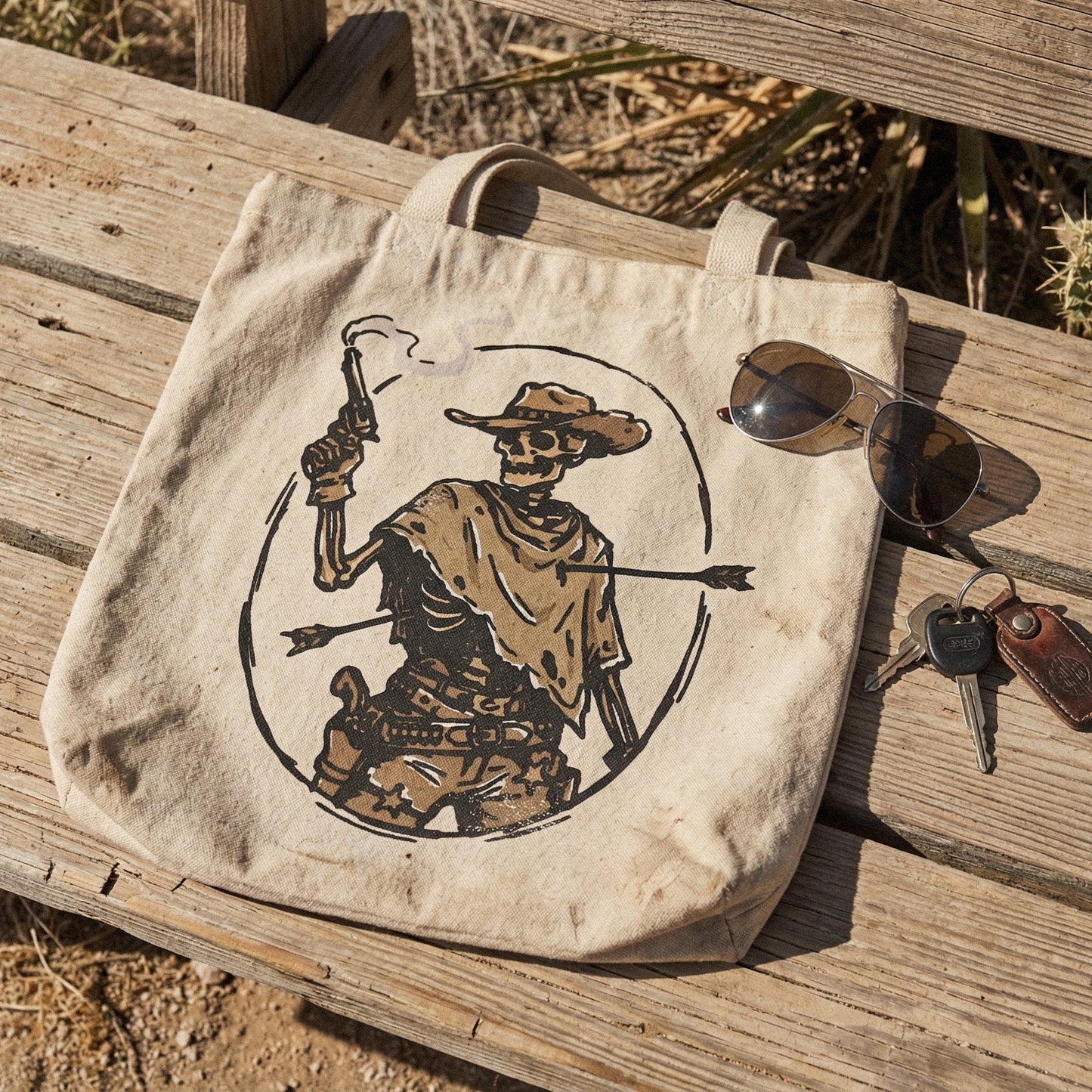 Cowboy Skeleton PNG Western Art, Vintage Gunslinger PNG - 300 DPI Design