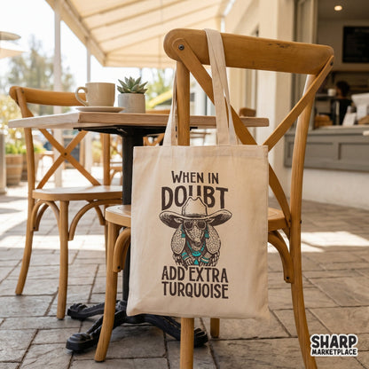 Funny sarcastic western design with a stylish armadillo in turquoise accessories, perfect for sublimation transfers on t-shirts or tumblers.