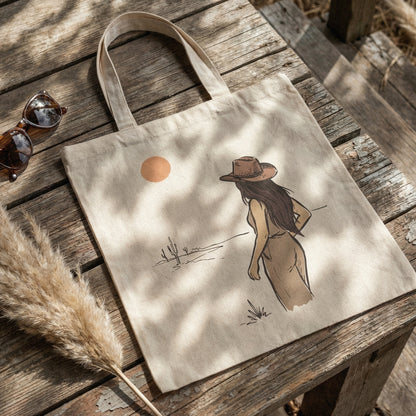 Desert Cowgirl PNG, Western Aesthetic Digital Download - 300 DPI Design