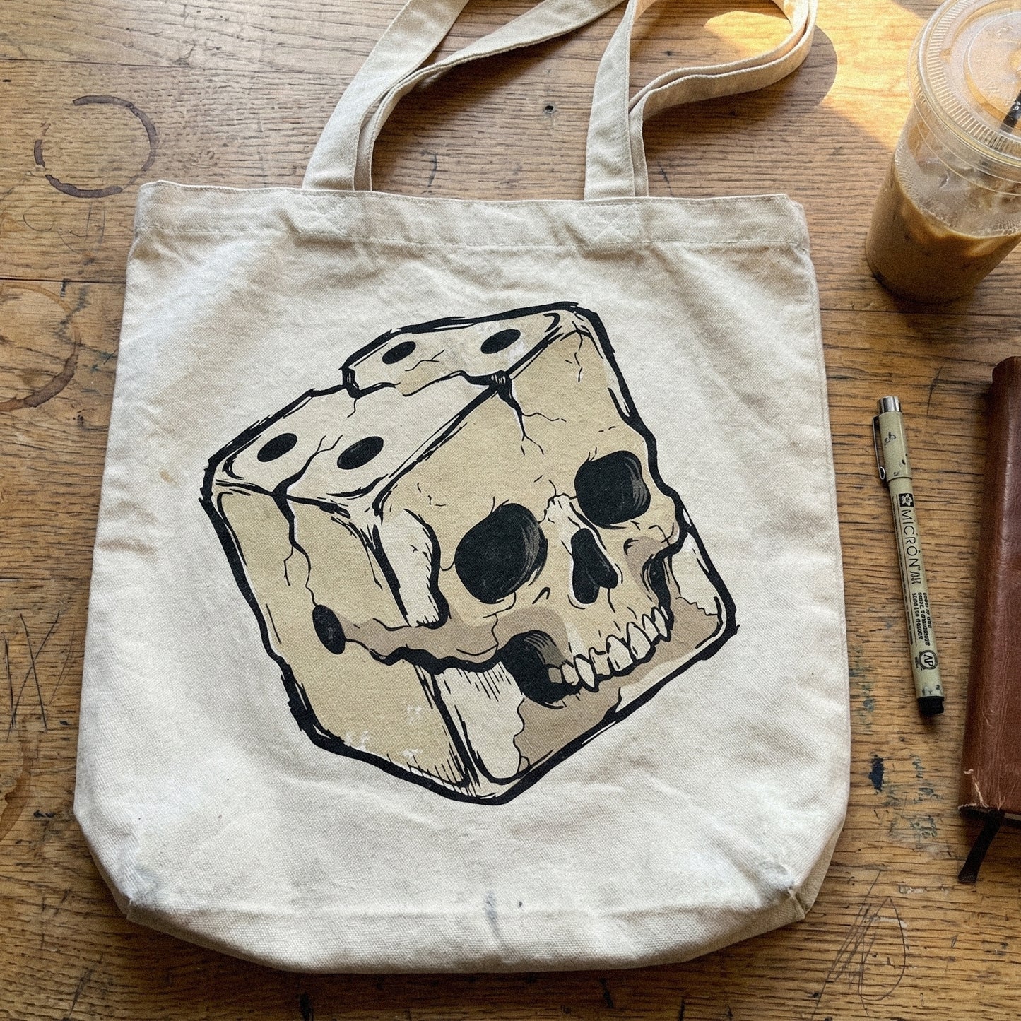 Skull Dice PNG, Gothic Skull Art - 300 DPI Design for T-Shirt