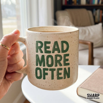 Read More Often retro typography PNG for trendy bookish shirt designs and aesthetic stickers for book lovers