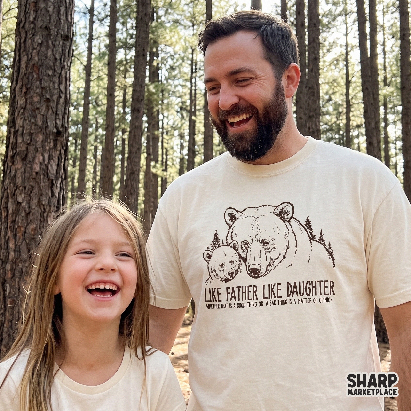 Funny grizzly bear png with sarcastic dad humor text for Father's Day shirts and retro wildlife digital designs
