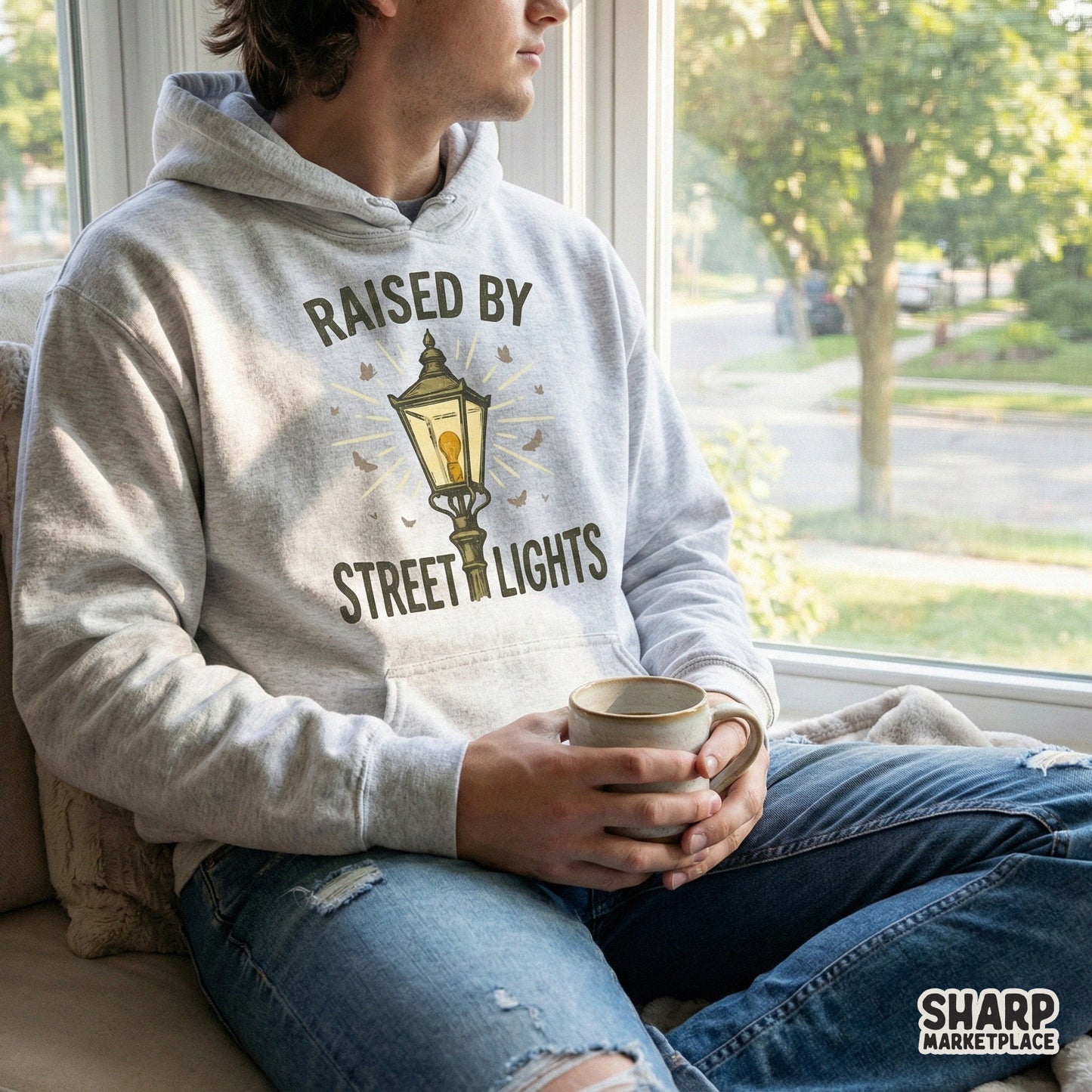 Raised By Street Lights PNG, Urban Streetwear Graphic - 300 DPI Design