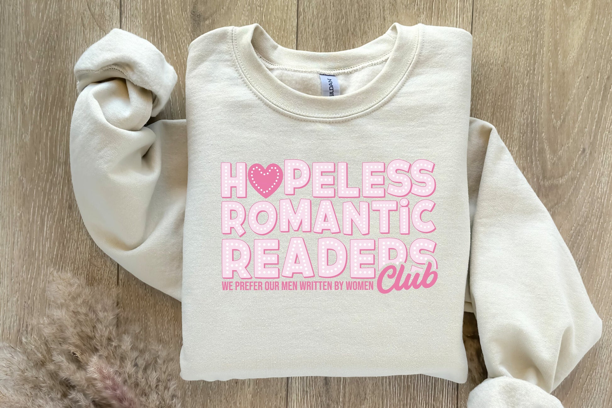 Hopeless Romantic Readers Club PNG, Vintage Bookish Digital Clipart - 300