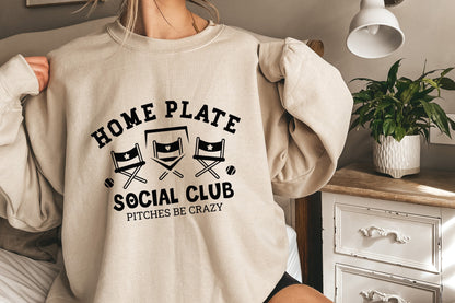 Home Plate Social Club SVG/PNG, Baseball Mom & Mama Sublimation - 300 DPI
